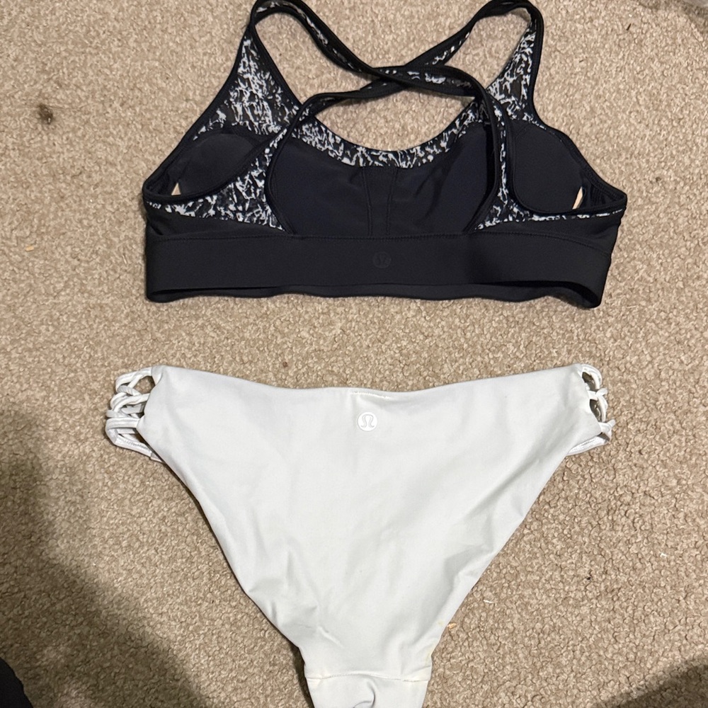 Lululemon black and white bikini set - Picture 2 of 2